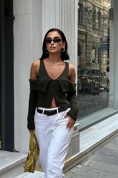 Cynthia Cut Out Triko Hırka 5116-23