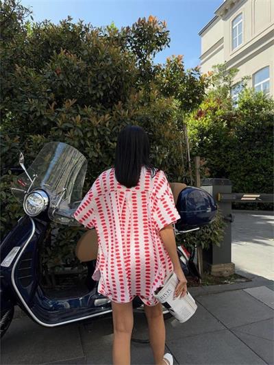 DUDAK BASKI GÖMLEK - ŞORT TAKIM - Bej