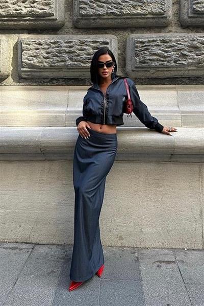 Daniel Suni Deri Bomber Ceket Takım 9940