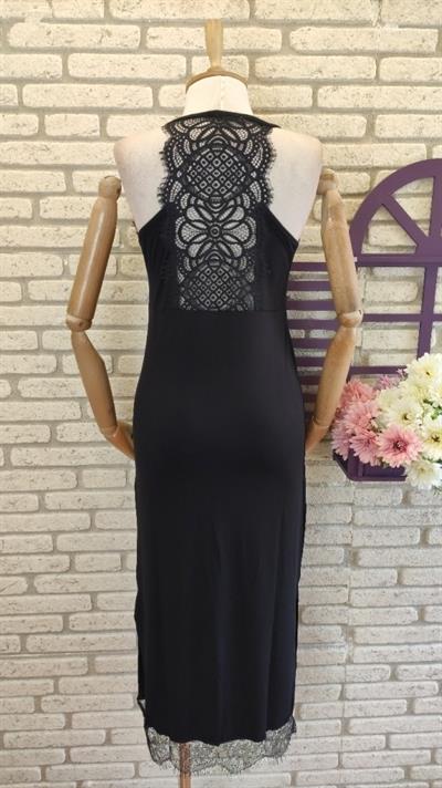 Dantel Detay Viskon Elbise