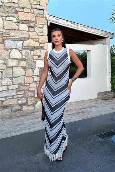 Daphne Püskül Detaylı Elbise 2765