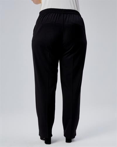 Dekorati̇f Düğmeli̇ Arka Bel Lasti̇kli̇ Büyük Beden Pantolon