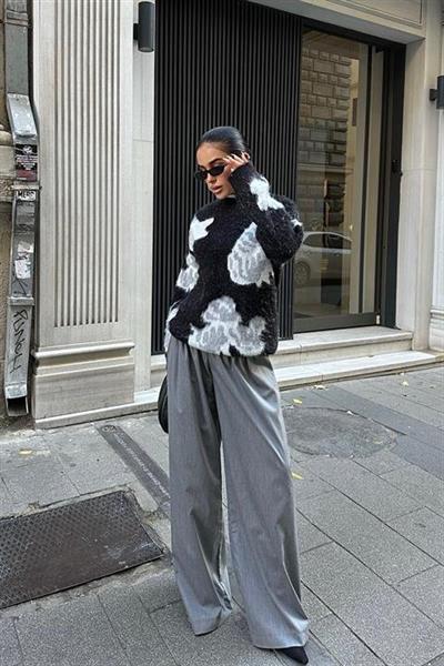 Desenli Şardonlu Kazak 1357