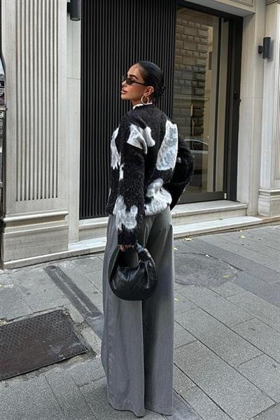 Desenli Şardonlu Kazak 1357