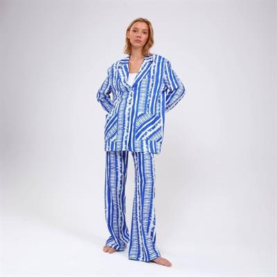 Di̇ji̇tal Baski Çi̇zgi̇li̇ Ceket