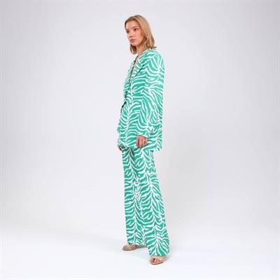 Di̇ji̇tal Baski Zebra Desenli̇ Ceket