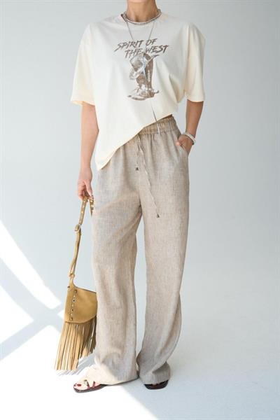 Dokuma Pantolon - Camel