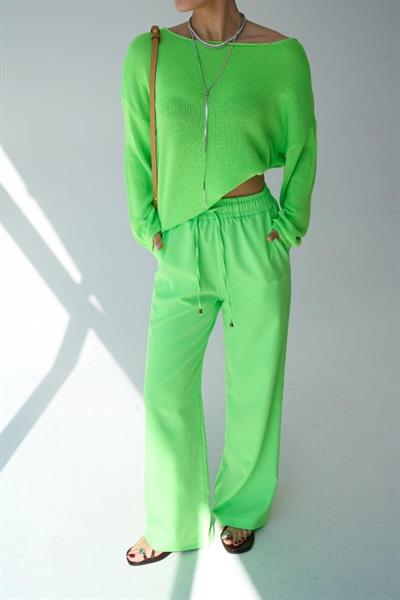 Dokuma Pantolon - Fıstık Yeşili