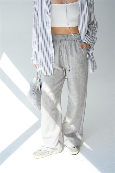 Dokuma Pantolon - Gri