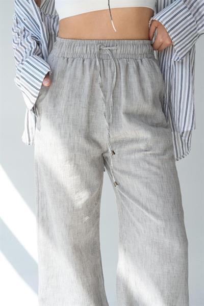 Dokuma Pantolon - Gri