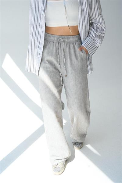 Dokuma Pantolon - Gri