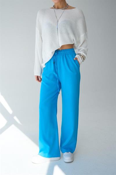 Dokuma Pantolon - Mavi