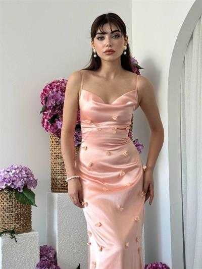 Dora Çiçek Detaylı Elbise