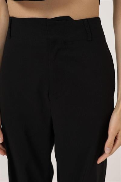Duble Paça Pantolon - Siyah