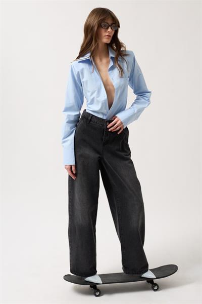 Düşük Bel Straight Jean