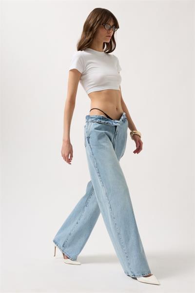 Düşük Bel Straight Jean