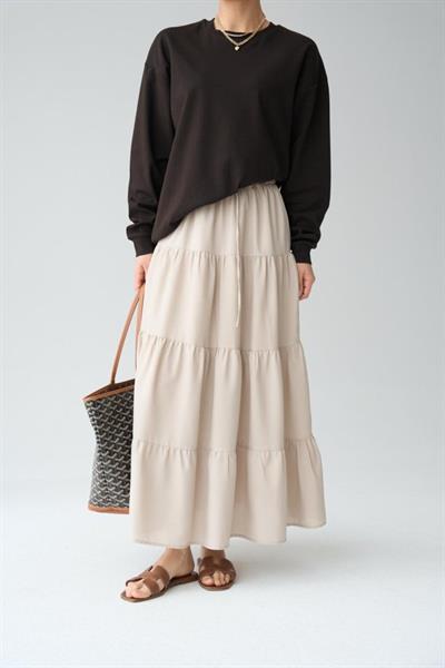 Düz SweatShirt - KAHVE