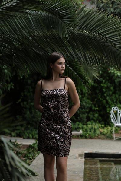 ELBİSE - Leopar Desen