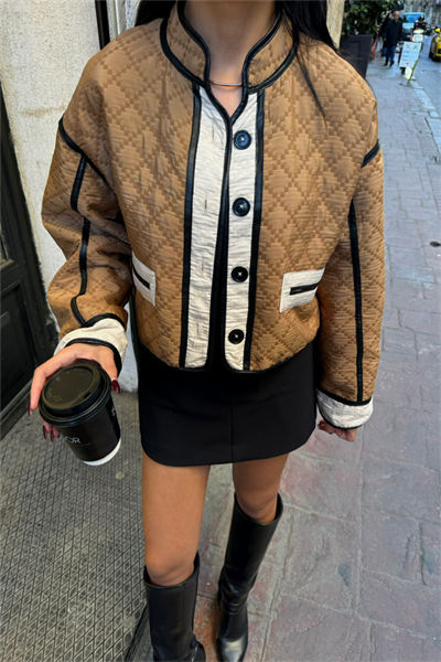 ELYAFLI CROP MONT LANDO KUMAŞ - Kahverengi