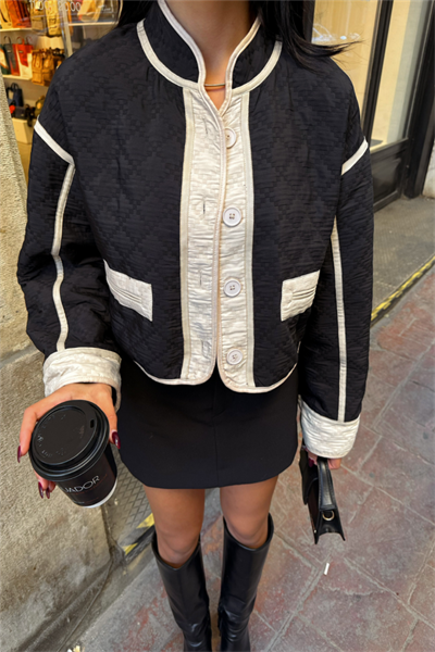 ELYAFLI CROP MONT LANDO KUMAŞ - Siyah