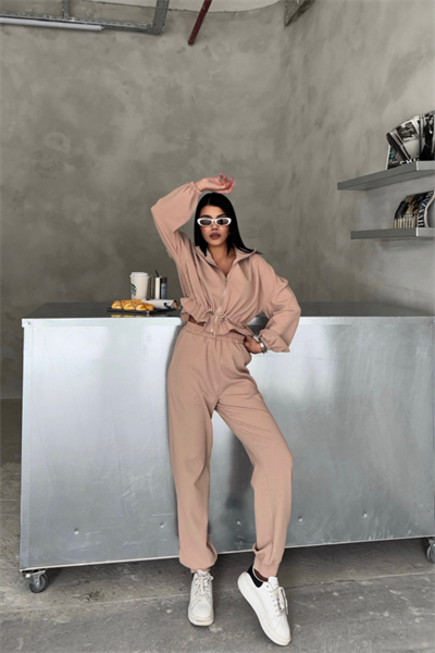 EŞOFMAN TAKIM GİFT KUMAŞ - Bej