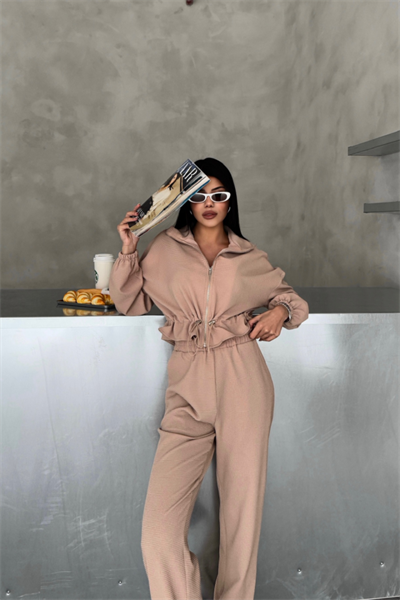 EŞOFMAN TAKIM GİFT KUMAŞ - Bej