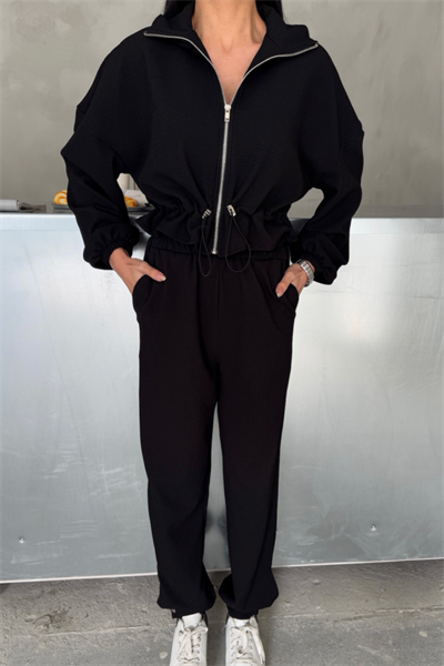 EŞOFMAN TAKIM GİFT KUMAŞ - Siyah