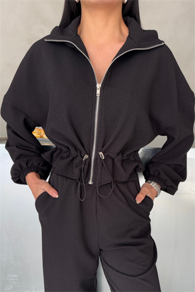 EŞOFMAN TAKIM GİFT KUMAŞ - Siyah