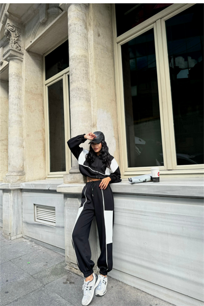 EŞOFMAN TAKIM PARÇALI - Siyah