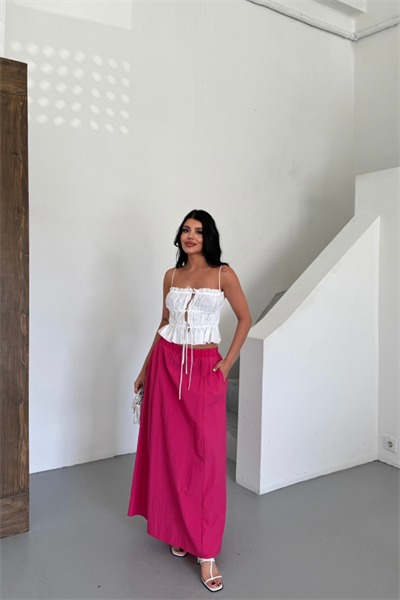 ETEK ŞANEL BOY SOFT KUMAŞ - Fuşya