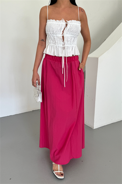 ETEK ŞANEL BOY SOFT KUMAŞ - Fuşya