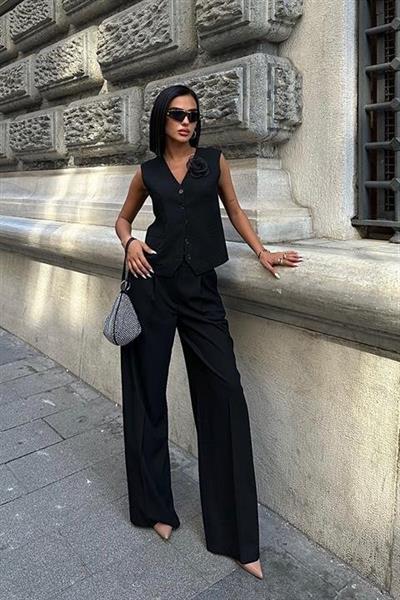 Elayne Akseuarlı Detay Yelek Takım 9900