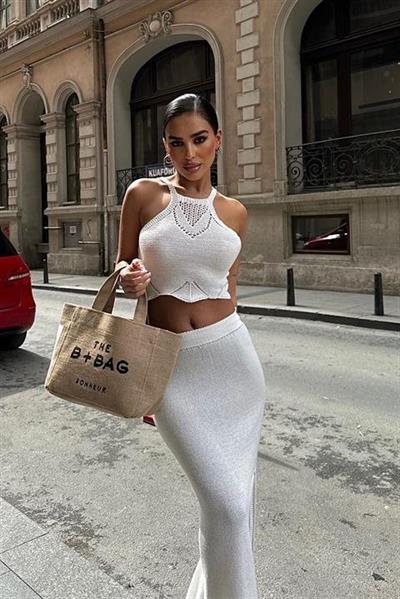 Elena Yırtmaç Detay Crop Takım 9834