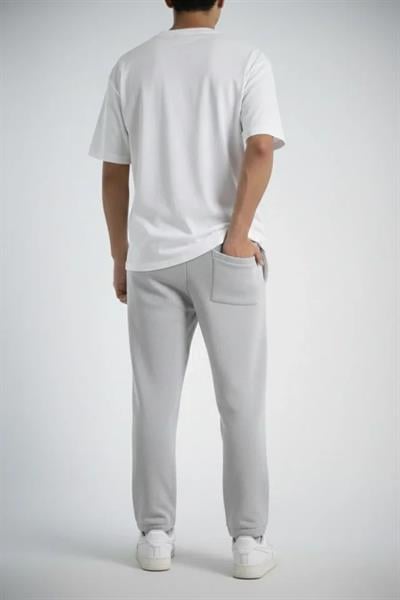 Erkek Baggy Alt Eşofman - Gri
