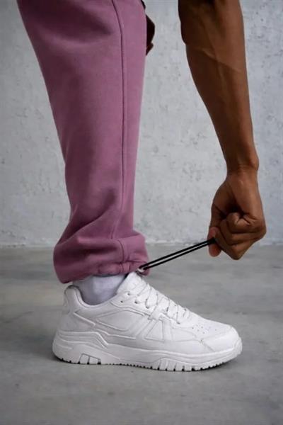 Erkek Baggy Alt Eşofman - Gül Kurusu