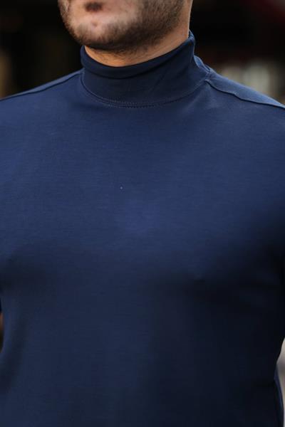 Erkek Balıkçı Yaka Modal Kumaş Esnek Kazak