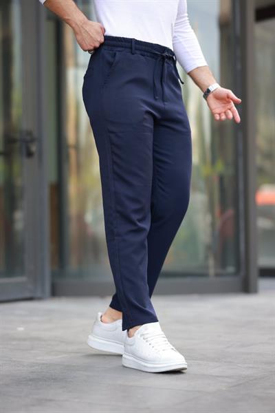 Erkek Beli Bağcıklı Jogger Pantolon
