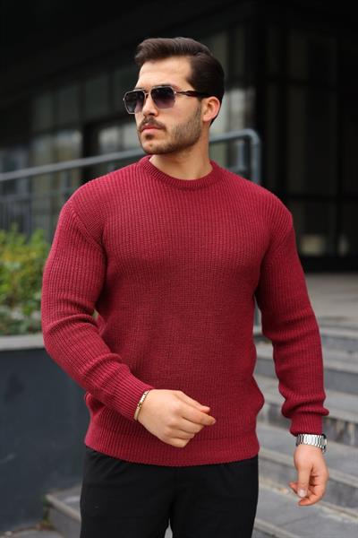 Erkek Bisiklet Yaka Örme Kazak