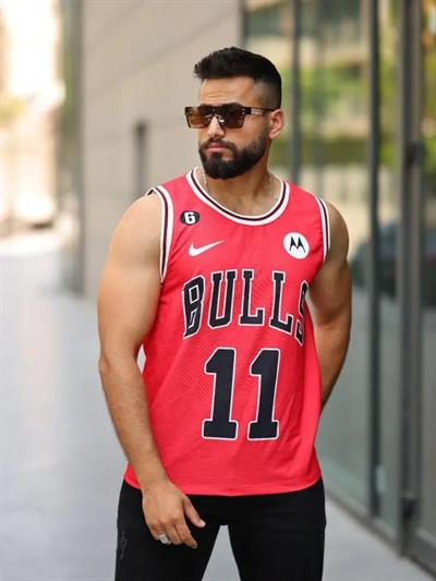 Erkek İki İplik Dijital Baskılı Atlet - Kırmızı