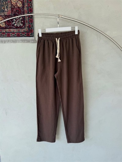 Erkek İthal Yıkamalı Keten Pantolon