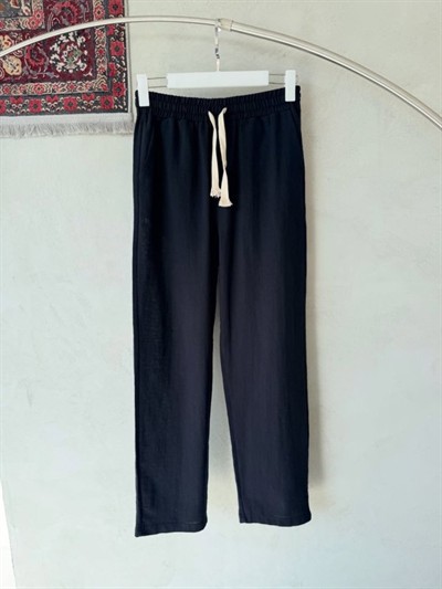 Erkek İthal Yıkamalı Keten Pantolon