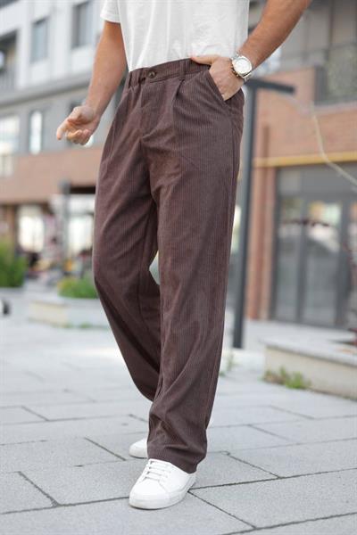Erkek Kadife Baggy Pantolon