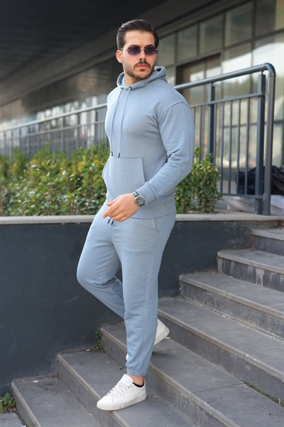 Erkek Kapüşonlu Alt-Üst İkili Eşofman Takımı