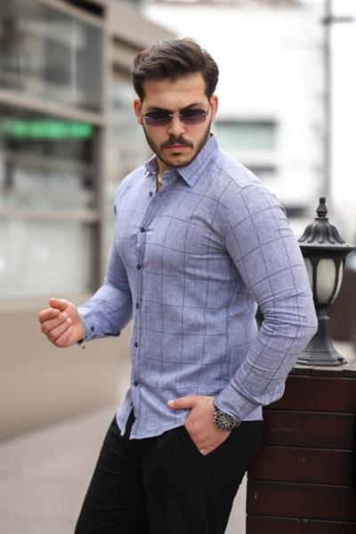 Erkek Kare Desenli Gömlek