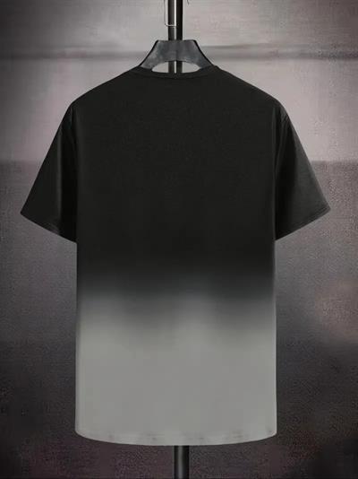 Erkek Kısa Kollu Bisiklet Yaka Baskılı Süprem T-shirt