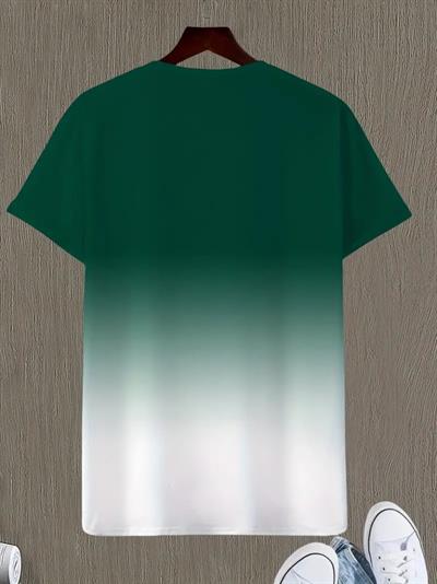 Erkek Kısa Kollu Bisiklet Yaka Baskılı Süprem T-shirt