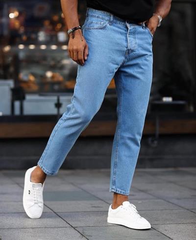 Erkek Mavi Mom Jean