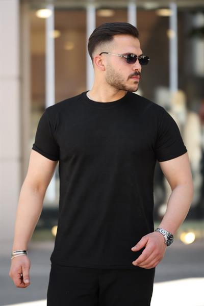 Erkek Mini Jakarlı Kısa Kollu T-shirt