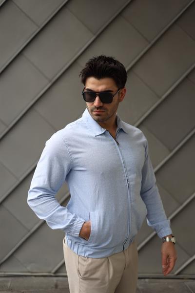 Erkek Pamuklu Keten Kumaş Ceket