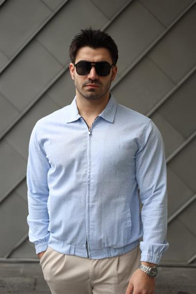 Erkek Pamuklu Keten Kumaş Ceket